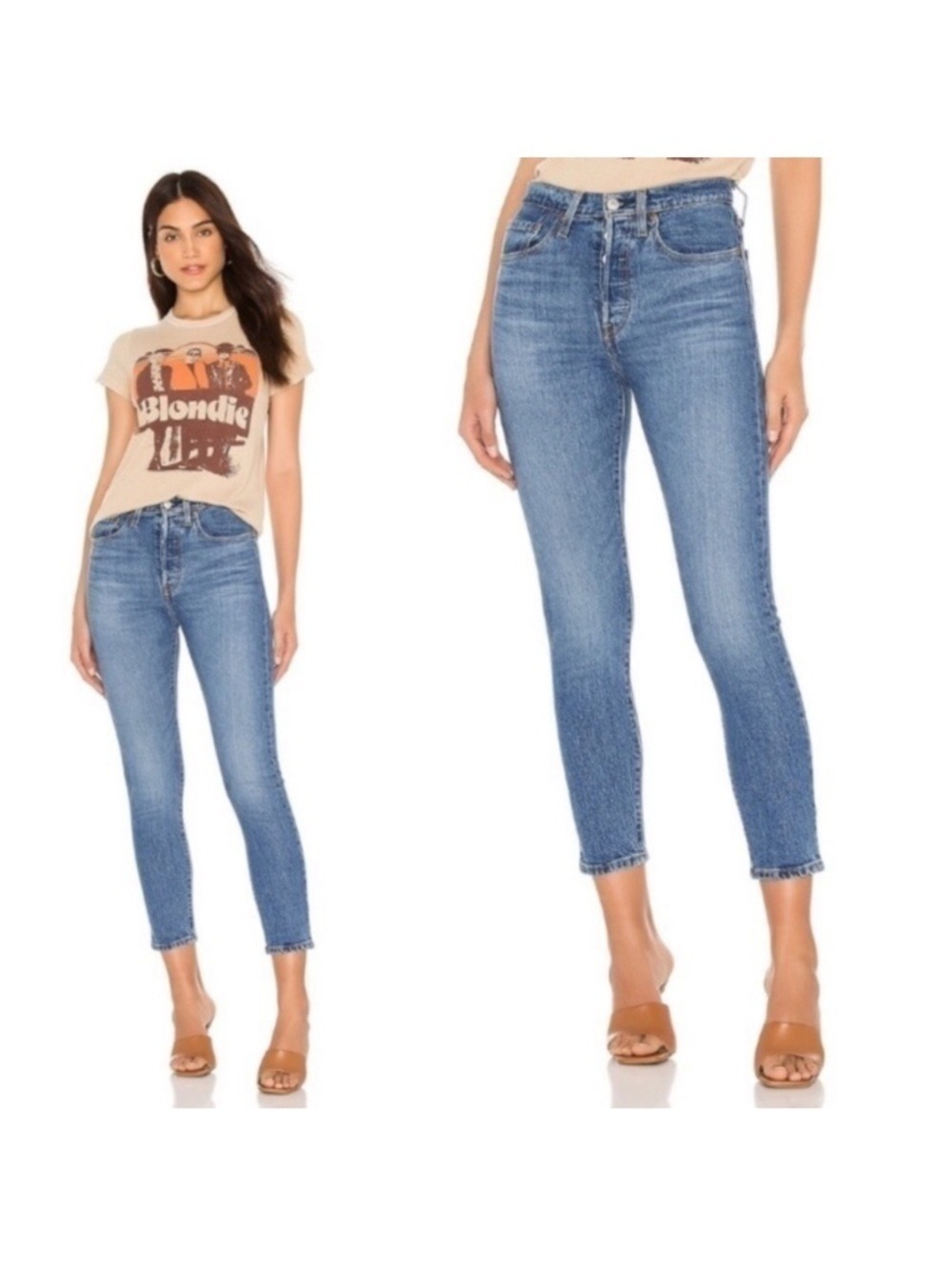 Levi's 501 High Waisted Skinny Jeans in Jive Ship